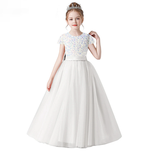 Sequin Flower Girl Dress - Junior Concert & First Communion Gown