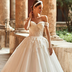 Adoly Mey 2024 Appliqué Tulle A-Line Wedding Dress with Sweetheart Neckline