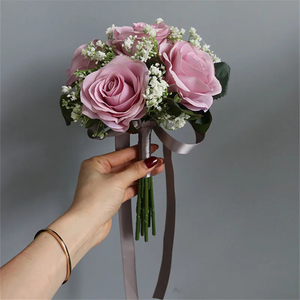 Meldel Bride Rose Bouquet Wedding Bridesmaid Flower Arrangement