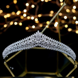 Gorgeous Crystals Princess Tiara Nupcial Bridal Tiaras Wedding Hair Accessory