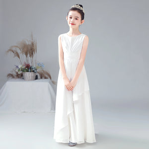 2024 Chiffon Flower Girl Dress for Weddings, First Communion, and Junior Bridesmaids