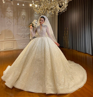 Customized Amanda Novias Original Design Luxury Bridal Wedding Dress