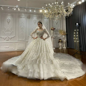 Customized Luxury Dubai Wedding Dress with Real Photos and Expert Craftsmanship