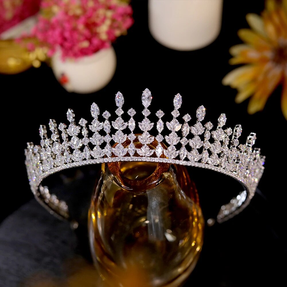 ENCHANTED Bridal Crystal Headpiece Silver Wedding Tiara 