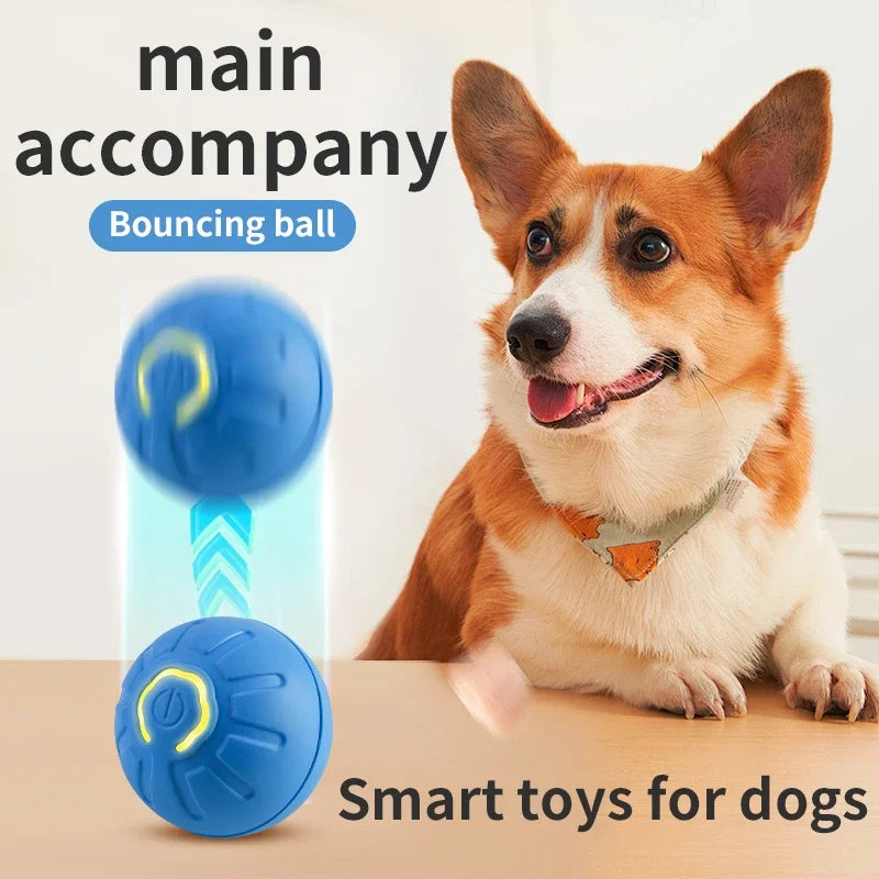 Smart Dog Toy Ball Interactive Pet Toy Moving Ball USB Automatic Moving Bouncing  Cat Ball Toy