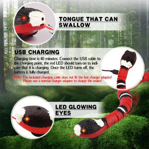 Smart Sensing USB Rechargeable Cat Toy - Interactive Snake Teaser for Pets