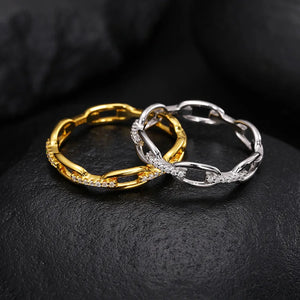 S925 Silver D Color Moissanite Eternity Gold Colour Wedding Band Moissanite Ring for Women