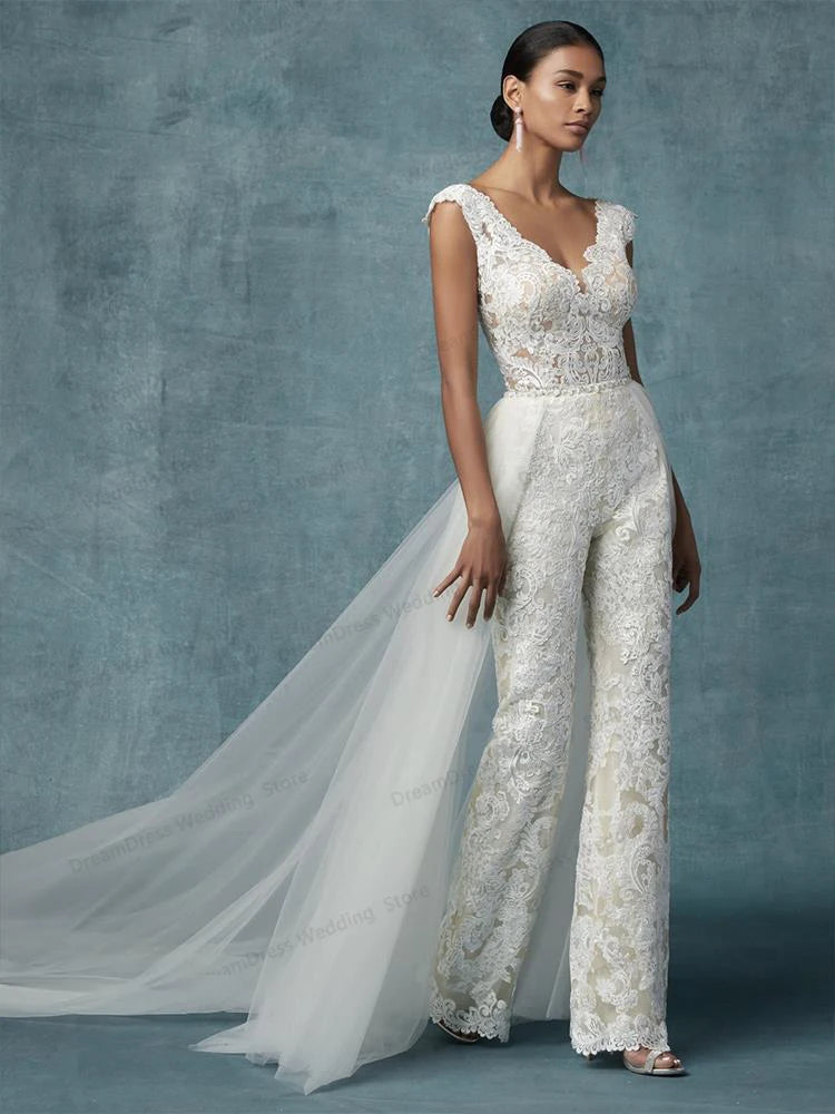 Suit style fashion wedding dresses