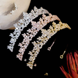 Fashion Tiara Crown for Girls Bridal Prom Bridesmaid Wedding Party Hair Accessory