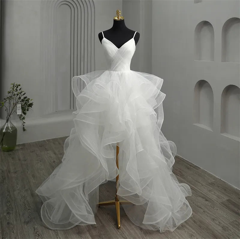 Wedding dress fashion front short back long