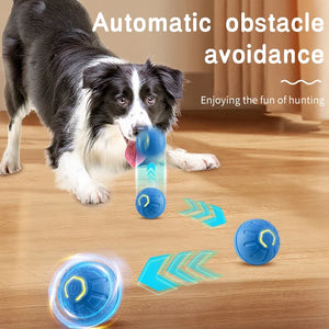 Smart Dog Toy Ball Interactive Pet Toy Moving Ball USB Automatic Moving Bouncing  Cat Ball Toy