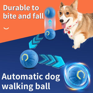 Smart Dog Toy Ball Interactive Pet Toy Moving Ball USB Automatic Moving Bouncing  Cat Ball Toy