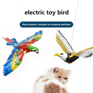 Simulation Bird Interactive Cat Toys Electric Hanging Eagle Flying Bird