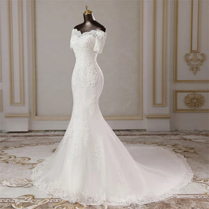 Elegant Sweetheart Neck Mermaid Wedding Dress Bridal Gown