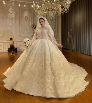 Customized Amanda Novias Original Design Luxury Bridal Wedding Dress