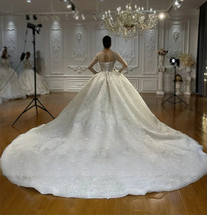 Customized Ball Gown Wedding Dress with Custom Order Design