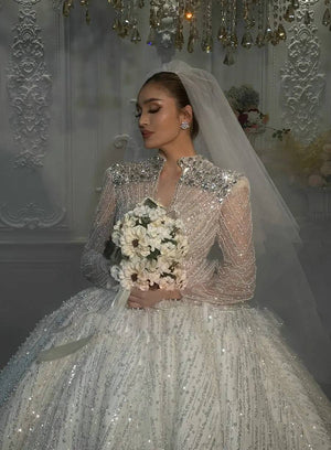 Customized Amanda Novias Original Design Luxury Bridal Wedding Dress