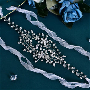 Handmade Rhinestone Bride Headband: Exquisite Wedding Hair Accessory