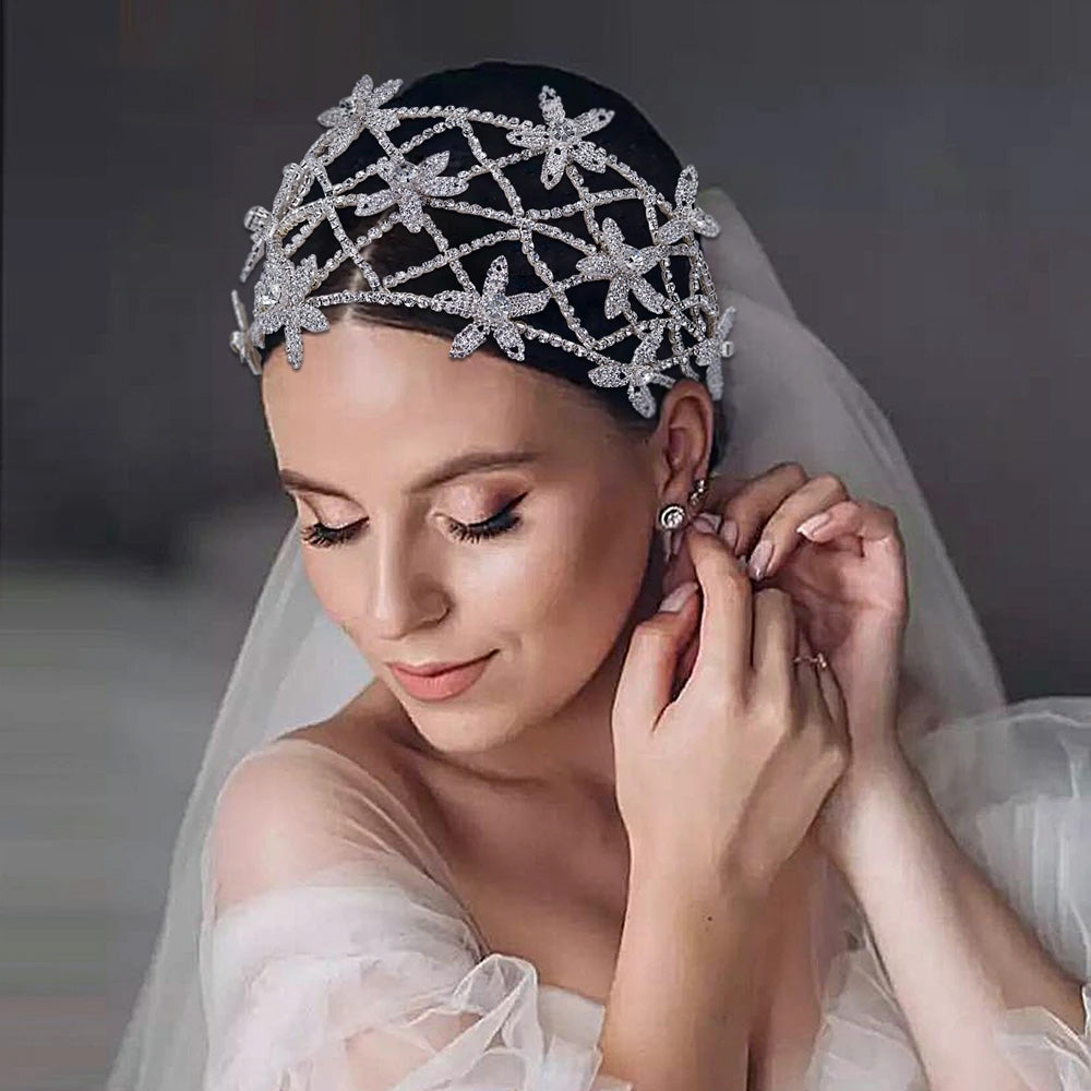 Silver Bridal Headband, Bridal Hair Accessories, Silver Bridal Headpiece, Silver Wedding Headband, Silver shops Wedding Headband, Wreath for Bride