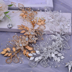 Handmade Rhinestone Bridal Headband for Women