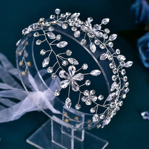 Handmade Rhinestone Bride Headband: Exquisite Wedding Hair Accessory