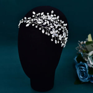 Handmade Rhinestone Bride Headband: Exquisite Wedding Hair Accessory