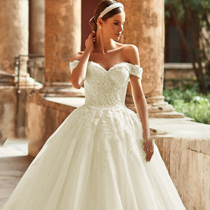 Adoly Mey 2024 Appliqué Tulle A-Line Wedding Dress with Sweetheart Neckline