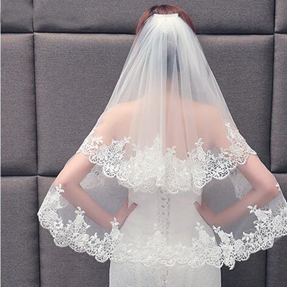 New Travel Bridal Veil Short Simple Wedding Veils Super Fairy Veil